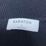 Aritzia Babaton Black Short Sleeve Ribbed Knit Square Neck Tee Crop Top Size S Photo 2