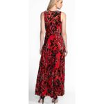 Johnny Was Bias Dress Slip Bobcat Forest Red Floral Maxi Silk Blend Size Medium Photo 1