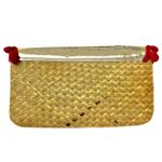 Betsey Johnson  Betseyville Playa de Betsey Studded Straw Pom-Pom Clutch Bag Photo 2