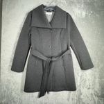 Laundry by Shelli Segal Laundry Shelli Segal Coat Womens Large Petite Gray Pea Coat Neutral Minimalist Photo 1