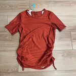 prAna NWT  Women’s Catarina Short Sleeve Sun Top Liqueur Wabi Stripe Size S Photo 1