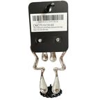 Pretty Little Thing Silver Abstract Curved Drop Statement Earrings Photo 2