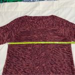 Westport Wine-colored sweater from with curved hem and mixed stitching, size 2x Photo 5