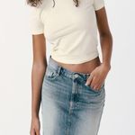 ZARA Mid Waist Denim Skirt Photo 2