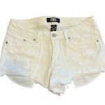 REWASH Light Wash White Ripped Shorts Photo 0