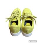 Allbirds Women's  Neon Yellow Lace Up Wool Athletic Runners Sneakers Shoes Size 5 Photo 4