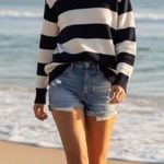 Brandy Melville  Oversized Striped Crewneck Sweater Photo 0