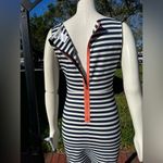 Esley Vintage Elsey Navy Blue White striped Sleeveless Dress Women’s Size Large Photo 5
