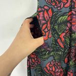 LuLaRoe  Madison Skirt Womens Small Black Floral Pull On Pleated Dark Romantic Photo 1