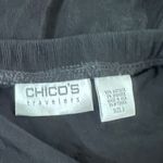 Chico's Travelers Black Fringe Maxi Skirt Sz 3 XL career grunge whimsygoth goth Photo 2