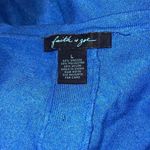 ✨Faith + Zoe Divara Button Back Pullover✨ Blue Size L Photo 9
