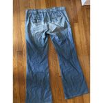 7 For All Mankind  Low Rise Wide Leg Flare Bootcut Jeans Sz 29 Distressed Photo 5