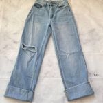 YMI Jeans YMI Dixie Wide Leg Rip Jean in Q Celeste Blue Rips Photo 5