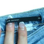 Banana Republic  Light Blue Skinny Jeans Raw Hem Mid Rise Size 30 Long Photo 2