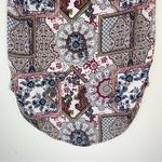 Rewind  Navy Blue Patterned Short Sleeve Blouse Size Juniors Small Photo 10