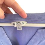 Orvis  3/4 sleeve prima cotton light blue vneck  medium Photo 2