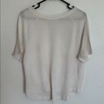 Umgee Ivory Textured Waffle Knit with Front Knot Top Size Medium Photo 4