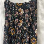 Natural Life  100% Cotton Dark Floral Maxi Skirt Size L/XL Boho Photo 7