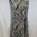 Philosophy Anthropologie  black and white open pleated keyhole back dress small Photo 0