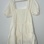 Moodie white babydoll dress size small Photo 0