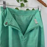 Vintage 100% Silk Mint Green Skirt Size 10 Photo 6