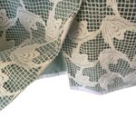 Tory Burch  Brooklynn Lace Dress V-Neck size 6 White Sea Moss Green Lining Photo 6