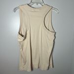 Pact  Racerback Ribbed Tan Classic Minimalist Tank Top Organic Cotton Size XL Photo 3