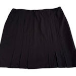 Dress Barn Midi Skirt Womens Sz 22W Brown Pleated Back Zip Lined Formal Workwear Photo 0