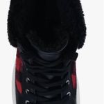 Marc Fisher Fellow Womens Red Black Check Laced Up Ankle Sneaker Size 6 … Photo 3