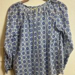 Roller Rabbit  Blue and White Floral Blouse Photo 1