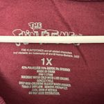 The Flintstones Womens Graphic Sweatshirt Long Sleeve Burgundy‎ Size 1X NWT Red Photo 5