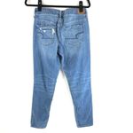 American Eagle  Womens Jeans Tomgirl Button Fly Medium Wash Distressed 4 Photo 2