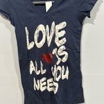 Wet Seal  Love is All You Need Shirt Size Medium Photo 6