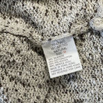 Woolrich  Silk Lambs Cable Knit Sweater Women's M Cream Brown Wood Floral Buttons Photo 3