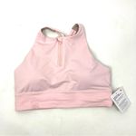 Lululemon NWT Energy Bra High-Neck Longline Zip in Pink Photo 1