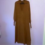 Eloquii NEW Puff Sleeve Collared Sweater Dress Women Size 18/20 Neutral Office Photo 1