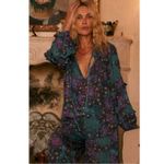 Spell & the Gypsy XL Bohème Blouse in Baltic Blues Bohemian 70s Witchy Blue Photo 2