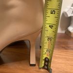 Carlos Santana tan Leather Ankle Boots printed Flower Butterfly Heels Zip 10M Photo 9