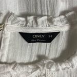 Only 🛍️ ASOS White Smock Top with Lace Insert Blouse Size 34 EU or US 2 Photo 12