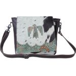 MYRA BAG Eagle Embossed Studded Leather Cowhide Concealed Carry Shoulder Bag Black Photo 11