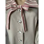 American Vintage Unbranded dress large collar and bow tan Large Photo 14