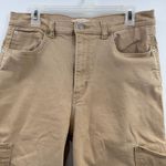 Levi's Levi’s High Waisted Wide Leg Crop Cargo Jeans Tan Utility Stretch W30 Photo 1