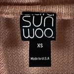 Clara Sun Woo Light Blush Pink Waffle Knit Cowl Neck Sweater Size Medium Photo 4