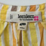 Lemlem ‎ Bekele Flutter Sleeve Mini Dress in Yellow Size: M Photo 3