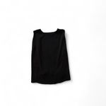 EXPRESS  Black Cap Sleeve Blouse with Side Zippers Women’s Size XS – Pre-Owned Photo 3