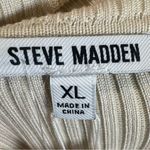 Steve Madden ivory white cap off the shoulder ribbed knit midi dress size XL NWT Photo 7