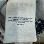 Lands' End Floral Blue White Faux Wrap Cap Sleeve Stretchy Maxi Dress Size S Photo 5