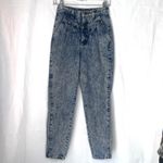 Chic VTG Y2K Acid Wash Pleated Front Denim Jeans Size 8* (0 Photo 10