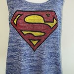 DC Comics  Superman‎ large knit logo tank top Photo 2