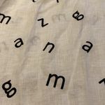 Chico's Chico’s Linen Sleeveless AMAZING Black Letters White Tunic Top Size LARGE Photo 1